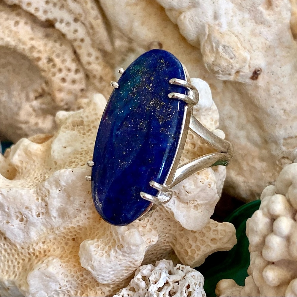 NWOT Artisan Lapis Lazuli Crystal Ring - Picture 7 of 16